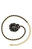 Flower Charm Accent Chain Belt - Fashionistas Showroom