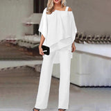 Solid Color Loose Casual Bat Sleeve Irregular Suit - Fashionistas Showroom