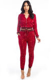 SEXY SEQUIN TWO PIECE PANT SET - Fashionistas Showroom 2pc