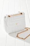 Vegan Leather Quilted Flap Bag - Fashionistas Showroom HANDBAGS