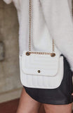 Vegan Leather Quilted Flap Bag - Fashionistas Showroom HANDBAGS